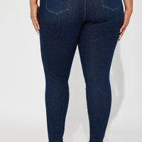 Look At My Curves Booty Lifter Skinny Jean - Dark Wash