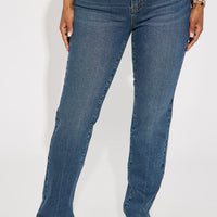 Second Chance Slim Straight Low Stretch Jeans - Medium Wash