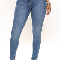 Luxe High Waist Skinny Jeans - Medium