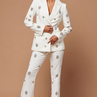 Verona Embellished Jacket - White