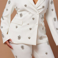 Verona Embellished Jacket - White