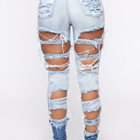 Cheap Thriller High Rise Jeans - Blue