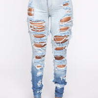 Cheap Thriller High Rise Jeans - Blue
