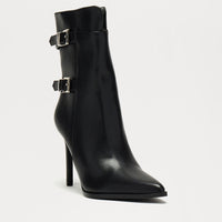 Addison Buckle Booties - Black
