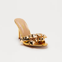 Baby Hearts Stiletto Heels - Gold