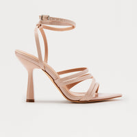 Affinity Ankle Strap Heels - Nude