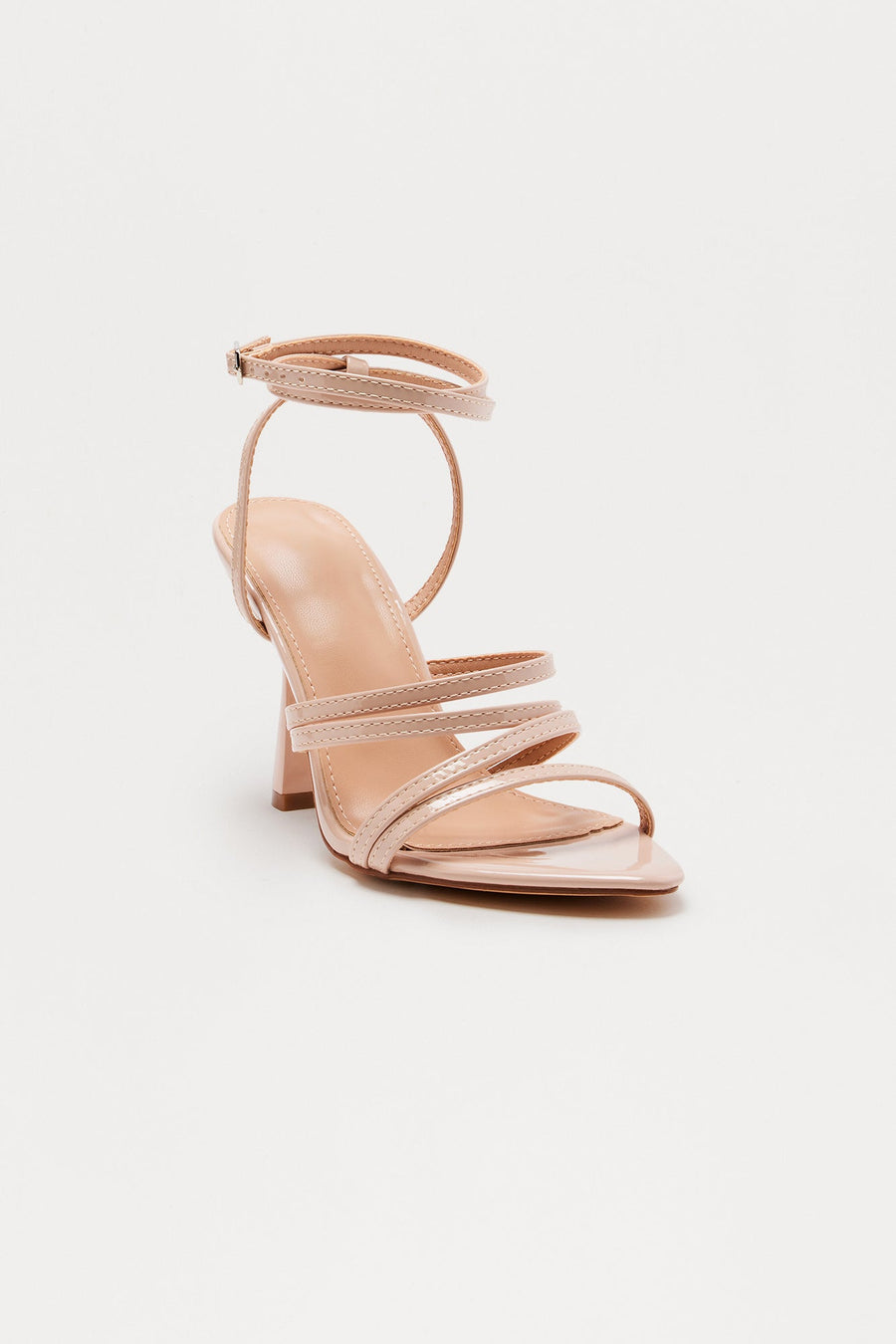 Affinity Ankle Strap Heels - Nude