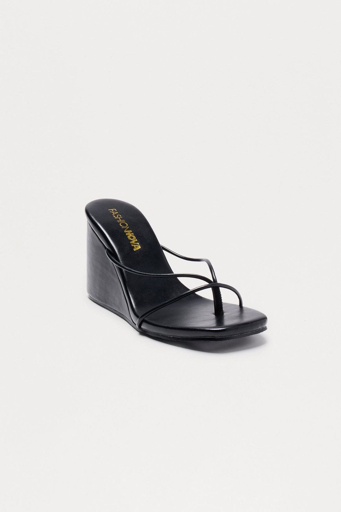 Avi Thong Wedges - Black