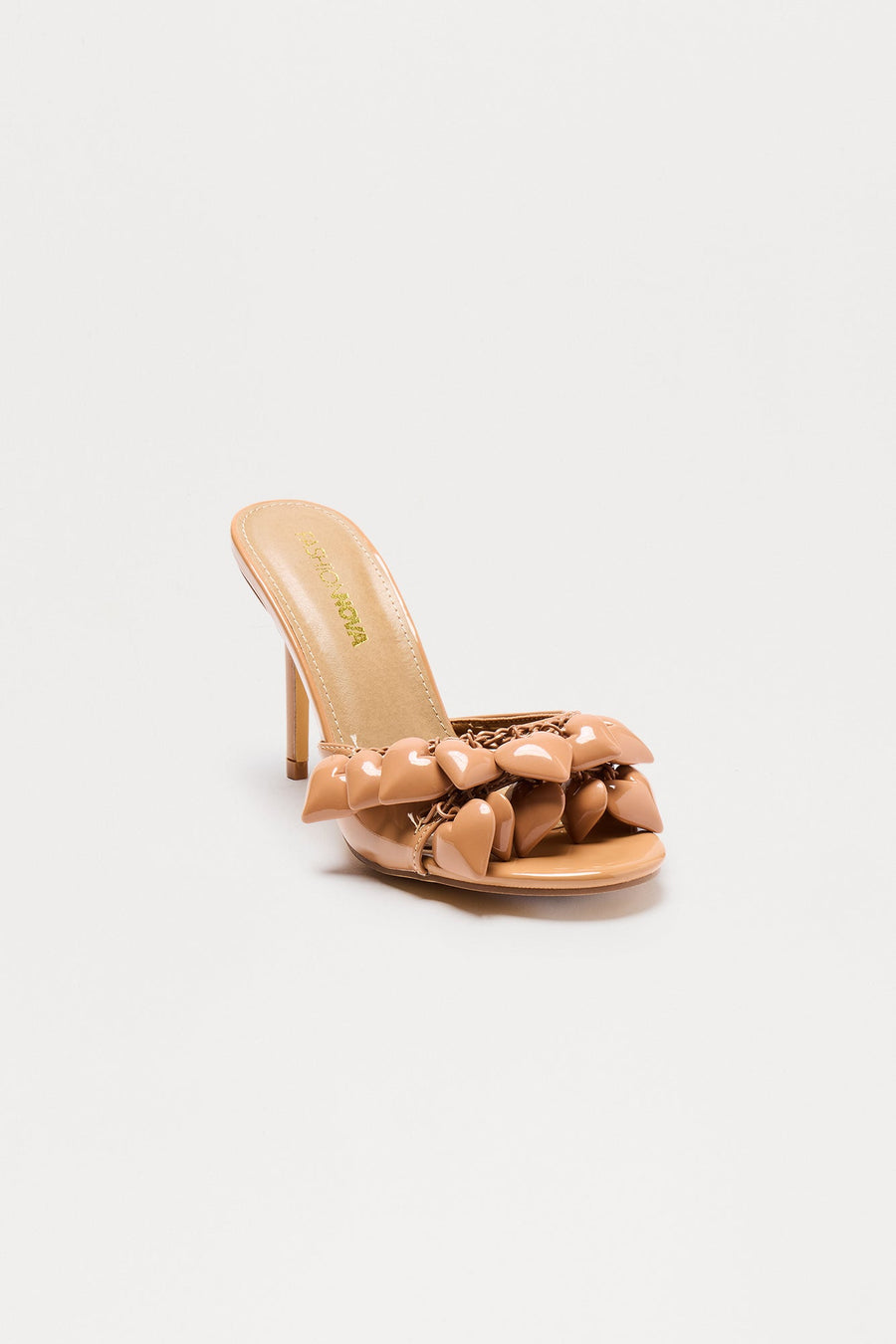 Baby Hearts Stiletto Heels - Nude