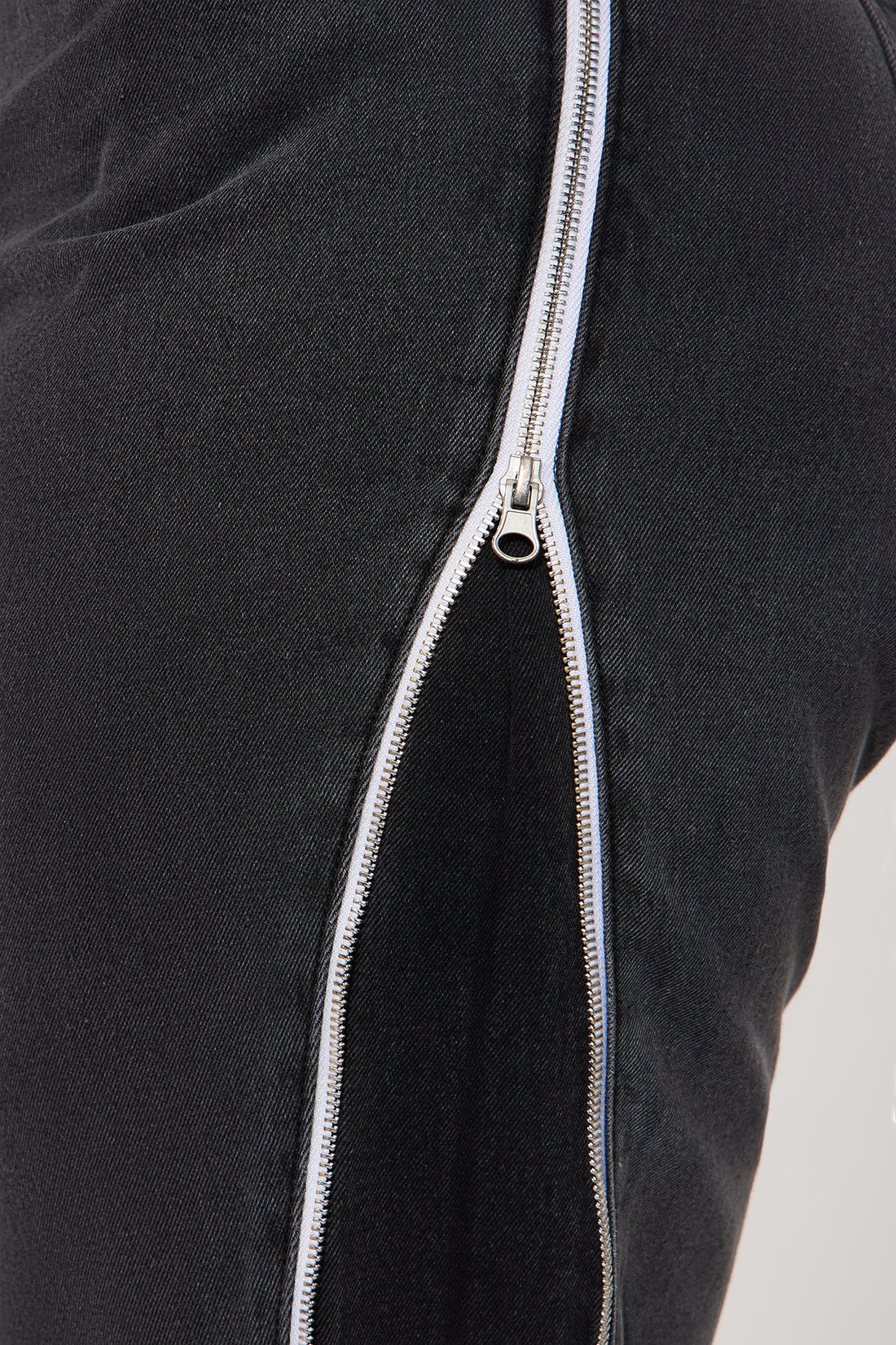 Zip It Up Straight Leg Jeans - Black