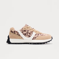 Bey Lace Up Sneakers - Leopard