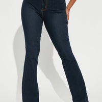 Tall Deep In My Soul Flare Jeans - Dark Denim
