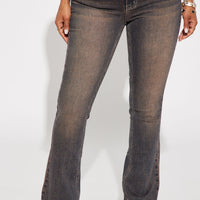 Sahara Tinted Stretch Bootcut Jeans - Dark Wash