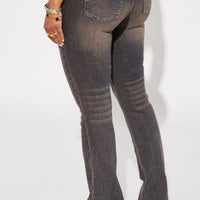 Sahara Tinted Stretch Bootcut Jeans - Dark Wash