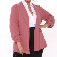 The Celine Blazer - Mauve