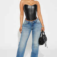 Sicily Straight Leg Jeans - Medium Wash