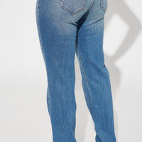 Sicily Straight Leg Jeans - Medium Wash