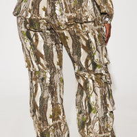 Sneak Attack Non Stretch Camo Cargo Jean - Taupe/combo