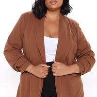The Celine Blazer - Brown