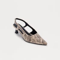 Alena Slingback Pumps - Natural