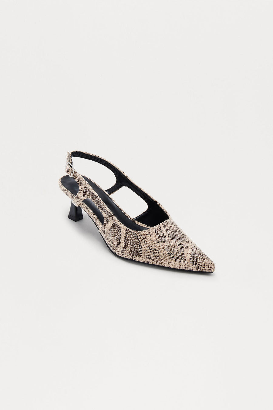 Alena Slingback Pumps - Natural