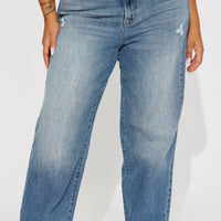 Sweet Talker Straight Leg Jeans - Medium Wash