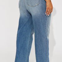 Sweet Talker Straight Leg Jeans - Medium Wash
