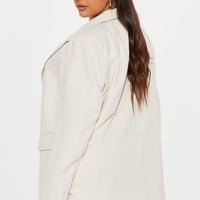 New Normal Oversized Blazer - Cream