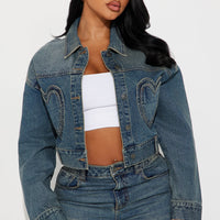 Match Made In Heaven Denim Jacket - Dark Wash
