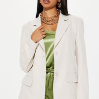 New Normal Oversized Blazer - Cream
