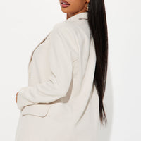 New Normal Oversized Blazer - Cream