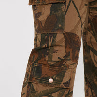 In The Wild Camo Stretch Cargo Jeans - Camouflage
