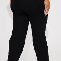 Simply Basic Stretch Straight Jeans - Black