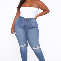 Our Favorite High Rise Skinny Jeans - Medium Blue Wash
