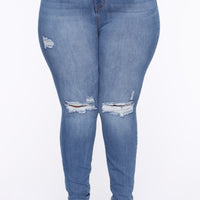 Our Favorite High Rise Skinny Jeans - Medium Blue Wash