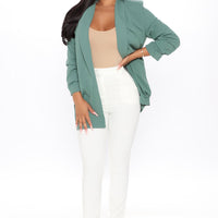 The Celine Blazer - Sage
