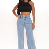 Winona 90's Wide Leg Jeans - Medium Blue Wash