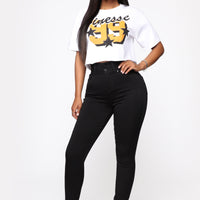 Snatch Me Tight Booty Lifter Skinny Jeans - Black