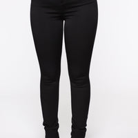 Snatch Me Tight Booty Lifter Skinny Jeans - Black