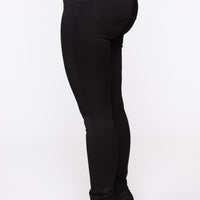 Snatch Me Tight Booty Lifter Skinny Jeans - Black