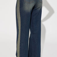 When In Rome Tinted Straight Leg Jean - Dark Wash