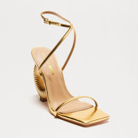 All About It Heeled Sandals - Gold