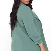 The Celine Blazer - Sage
