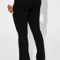Harper High Rise Stretch Bootcut Jeans - Black