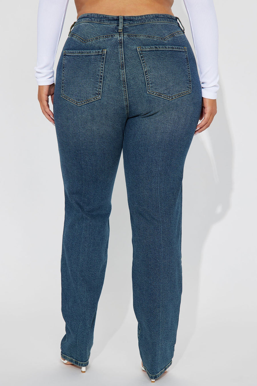 Second Chance Slim Straight Low Stretch Jeans - Medium Wash
