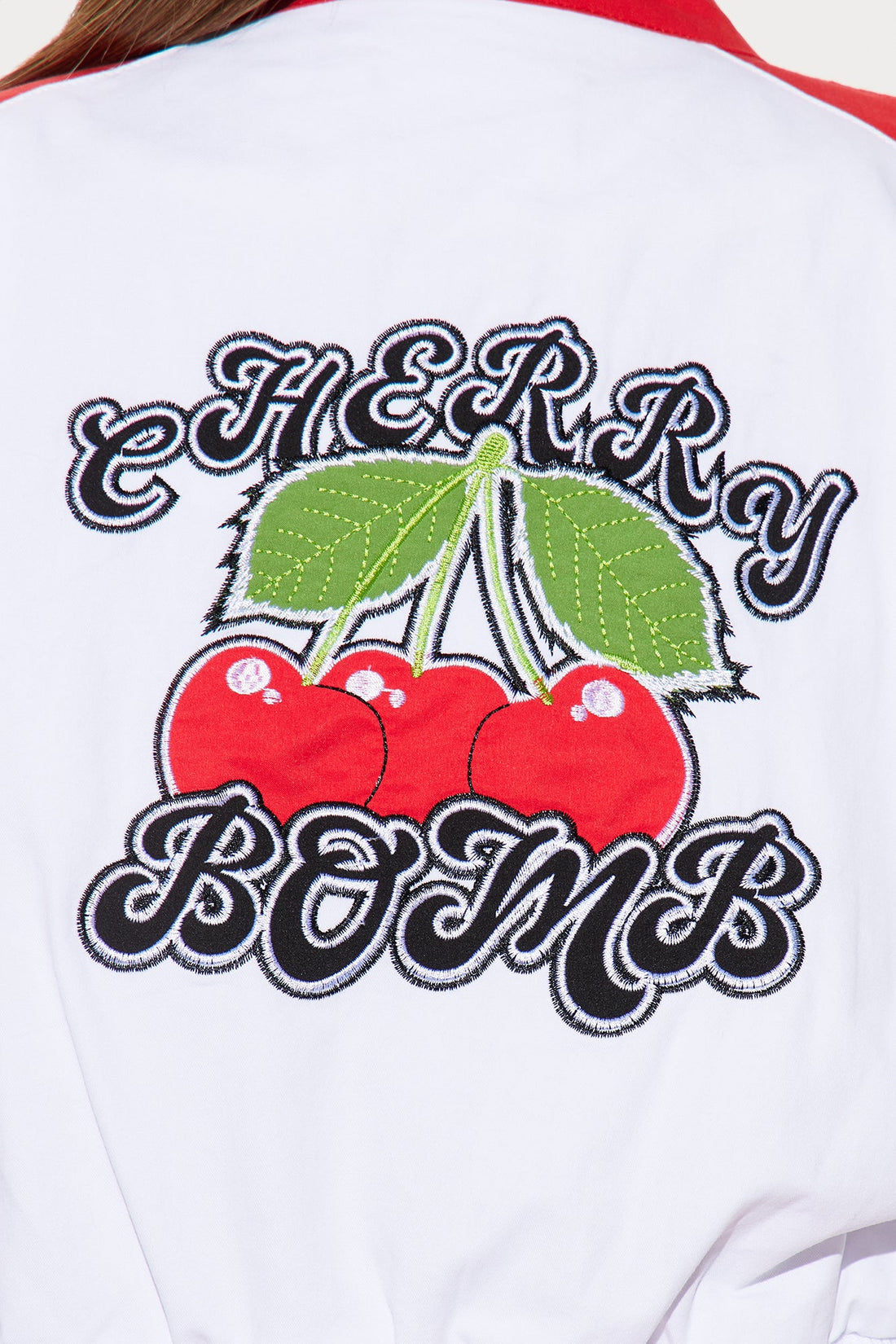 Cherry Bomb Bomber Jacket - Red/combo