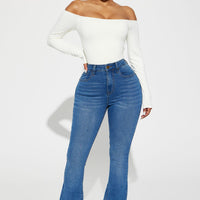 Tucson High Rise Stretch Flare Jeans - Medium Wash