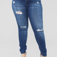 Hannah High Rise Jeans - Dark Denim