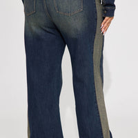 When In Rome Tinted Straight Leg Jean - Dark Wash