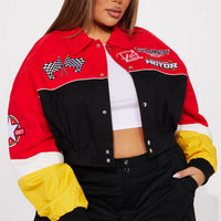 Need For Speed Bomber Jacket - Red/combo